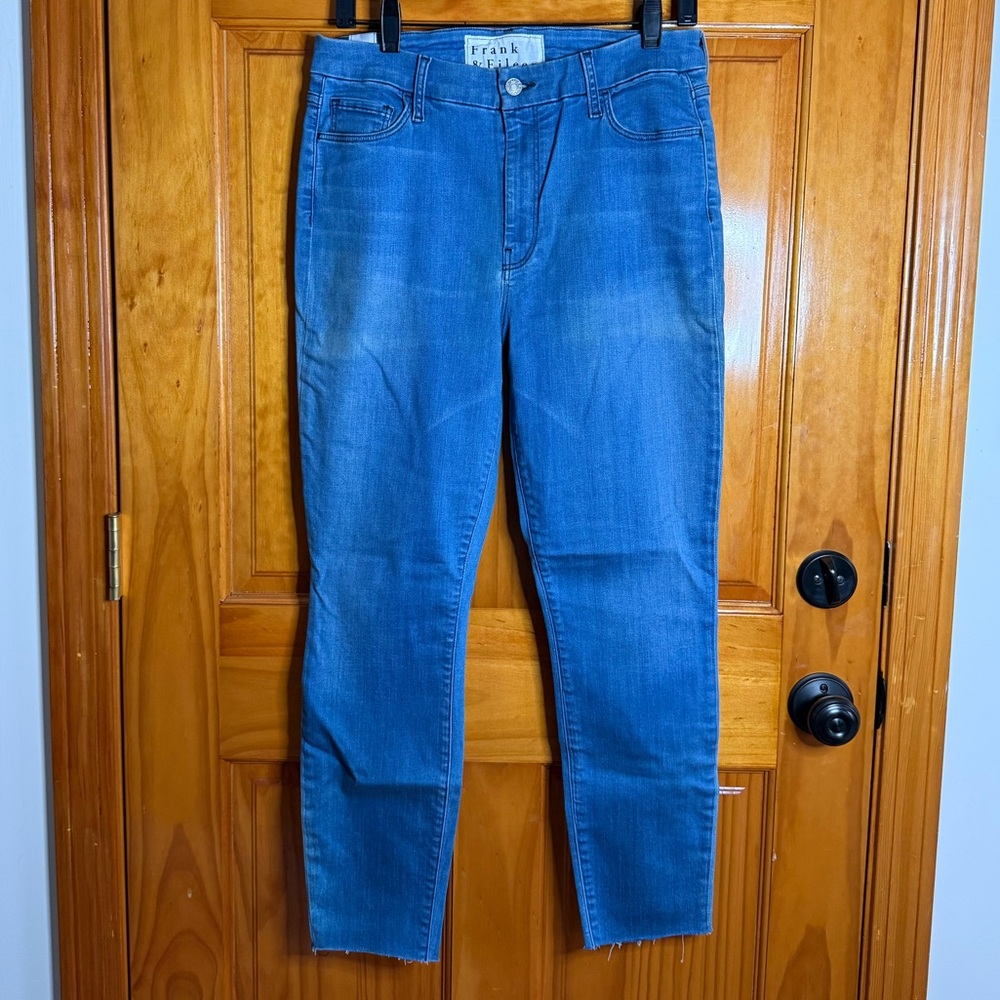 Frank & Eileen Sligo Skinny Jeans Womens Size 31 Light Blue Denim Jeans - Picture 2 of 11
